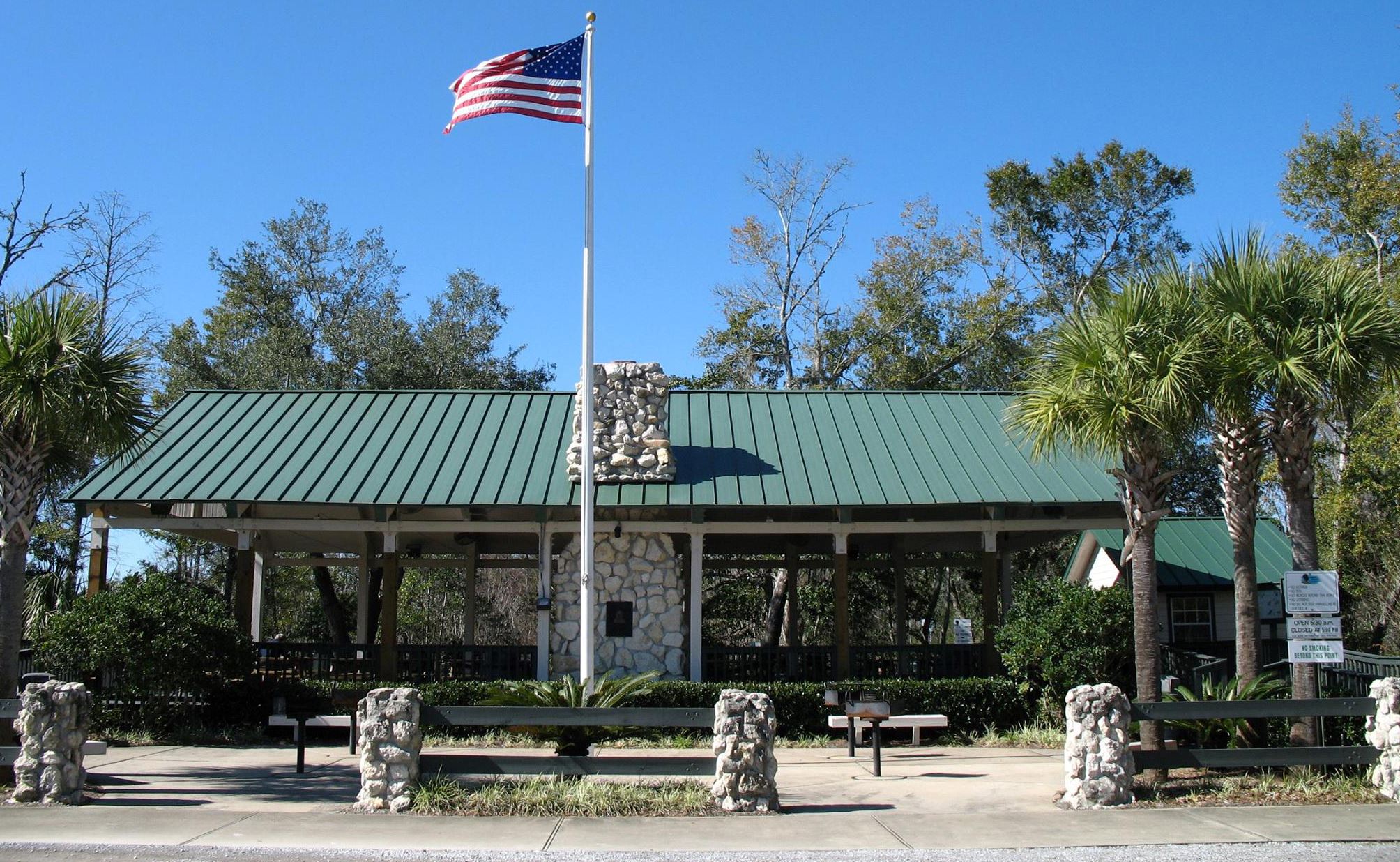 The pavilion located at Turkey Creek Park